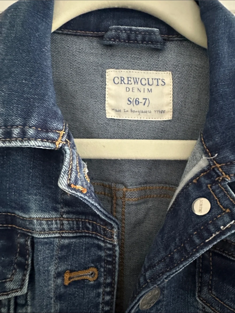 Girls’ Crewcuts Denim Jacket Size Small 6-7
